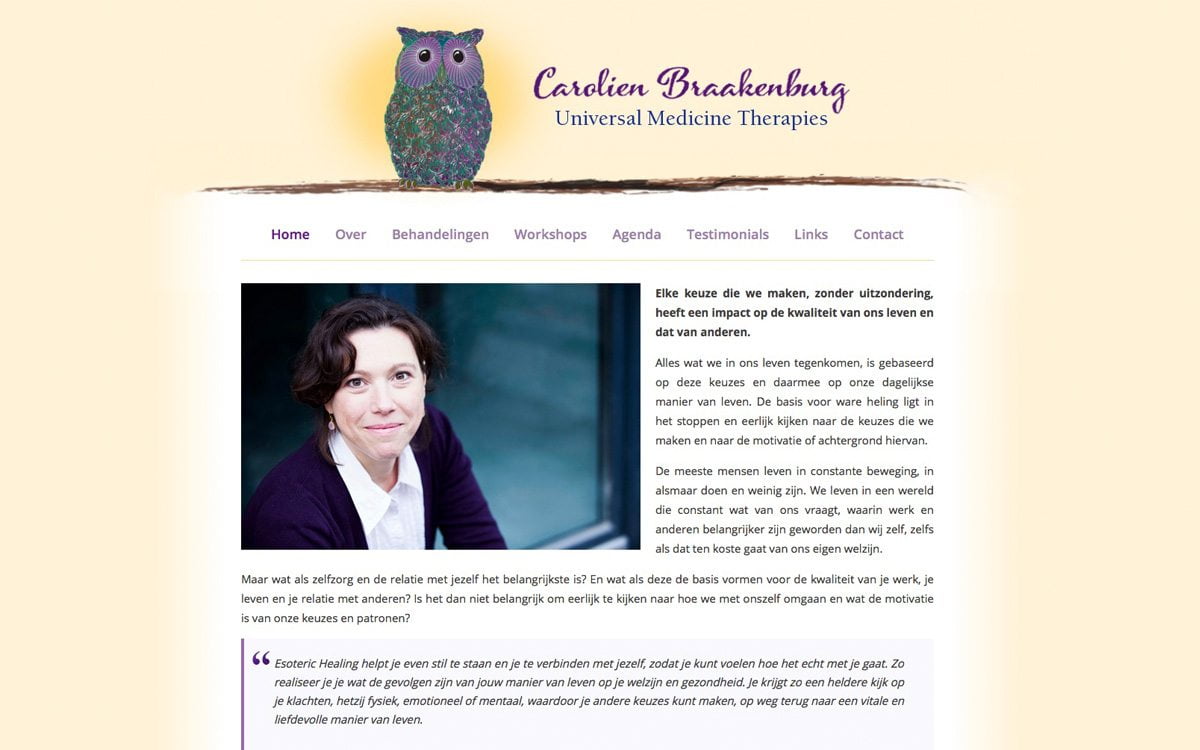 Carolien Braakenburg - Universal Medicine Therapies