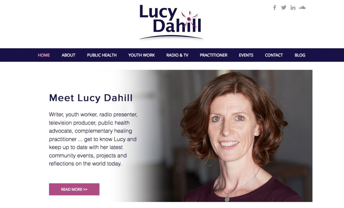 Lucy Dahill Website Design and Development by Evolving Media