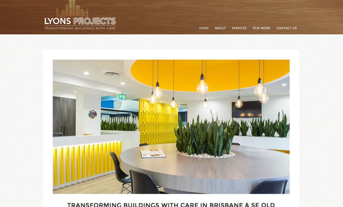 Lyons Projects Commercial Builders Website Development Brisbane