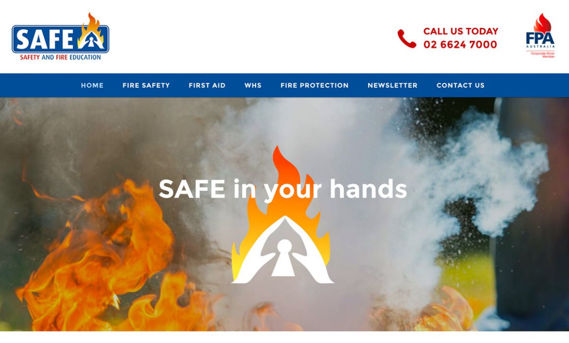 Safety and Fire Education Website Design