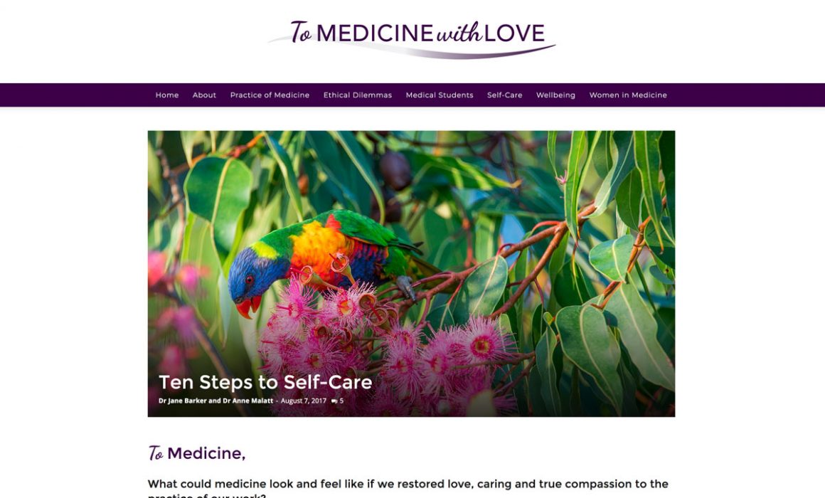To Medicine with Love Website Design Lismore